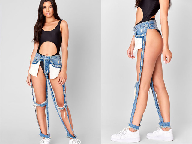 cutout jeans